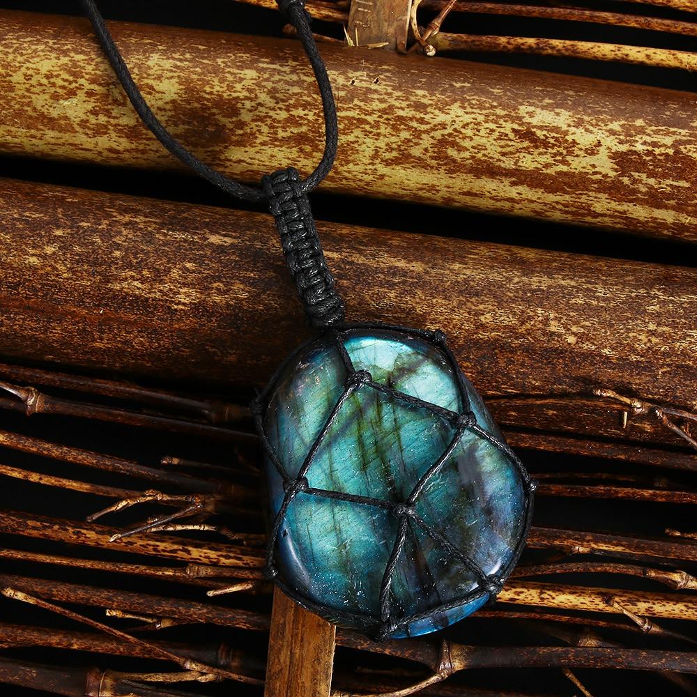 accessories : Drakenhart Labradoriet Ketting in van Pantino