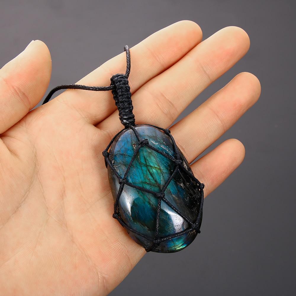 accessories : Drakenhart Labradoriet Ketting in van Pantino