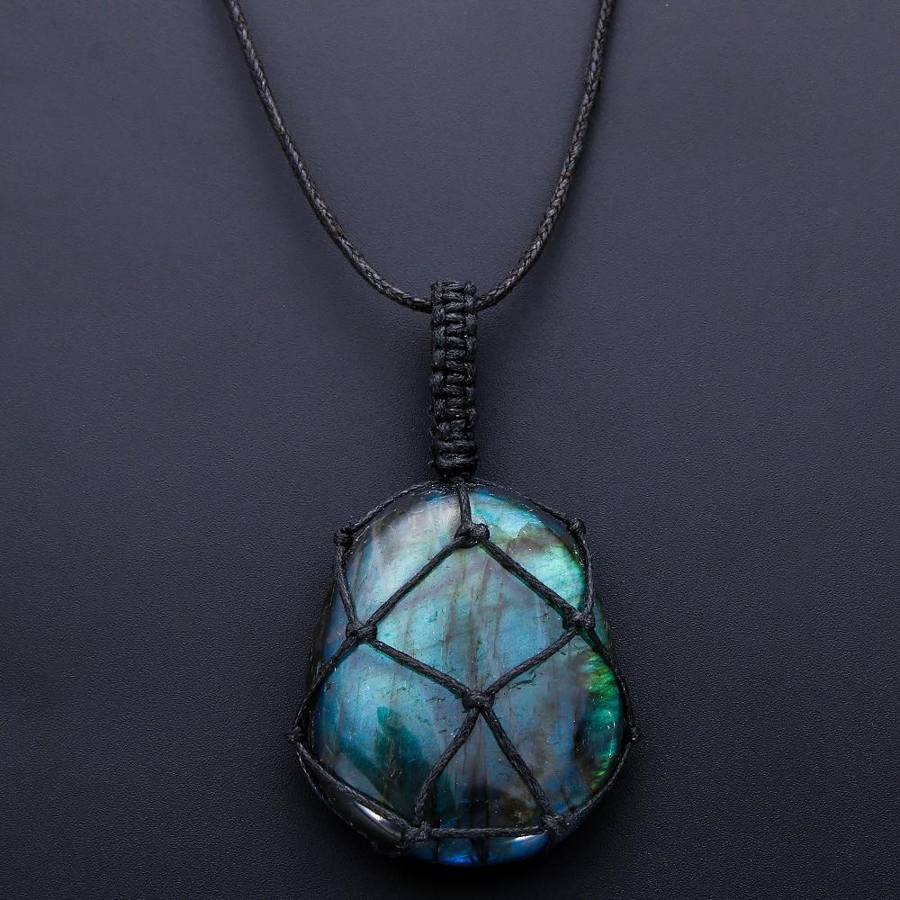 accessories : Drakenhart Labradoriet Ketting in van Pantino