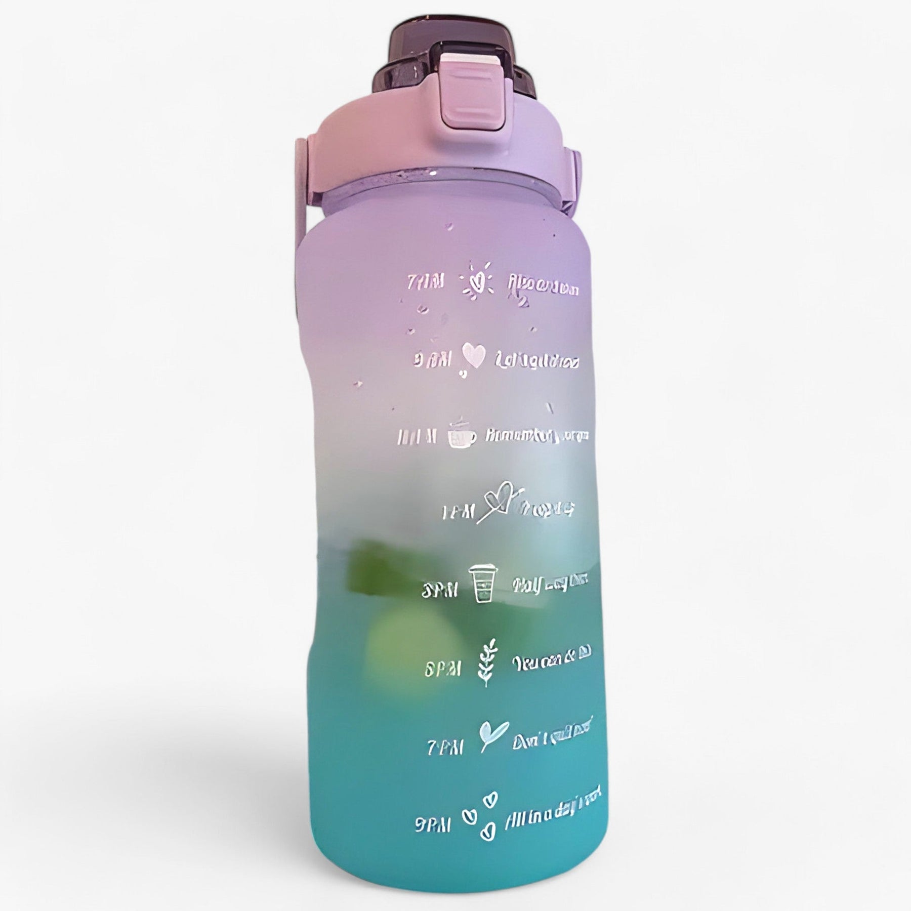 other : HydroMax | Grote waterfles - Grote capaciteit voor hydratatie de hele dag door in 2L Violet Groen van Pantinoshop