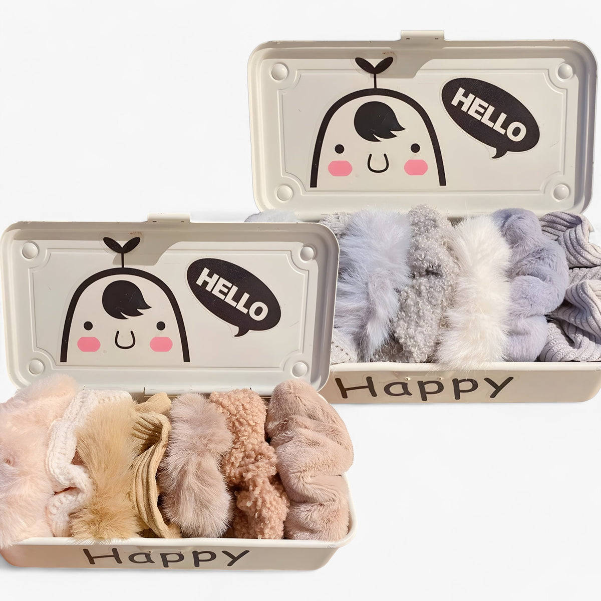 accessories : Elise | Fluwelen Effen Haar Scrunchie in van Pantinoshop