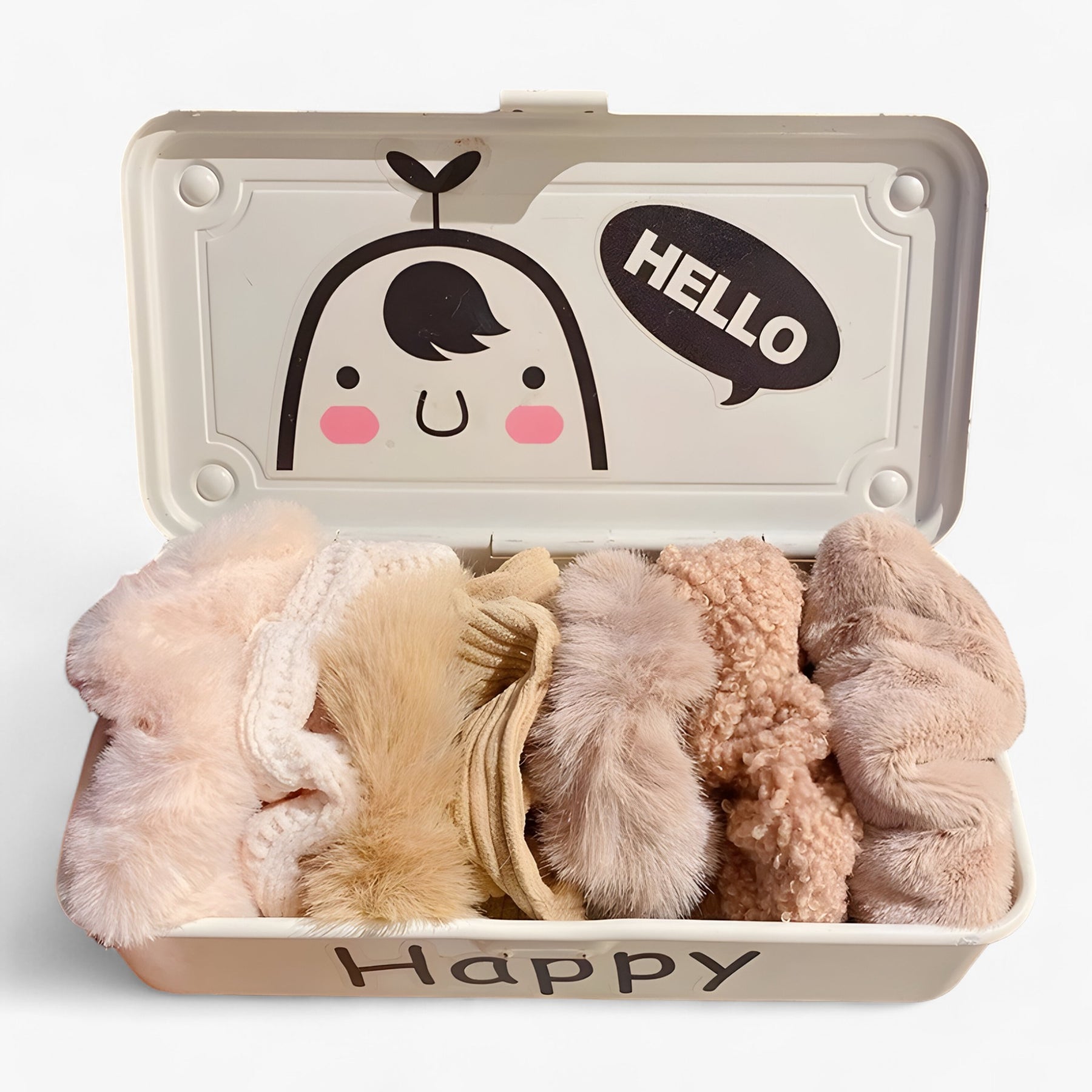 accessories : Elise | Fluwelen Effen Haar Scrunchie in van Pantinoshop