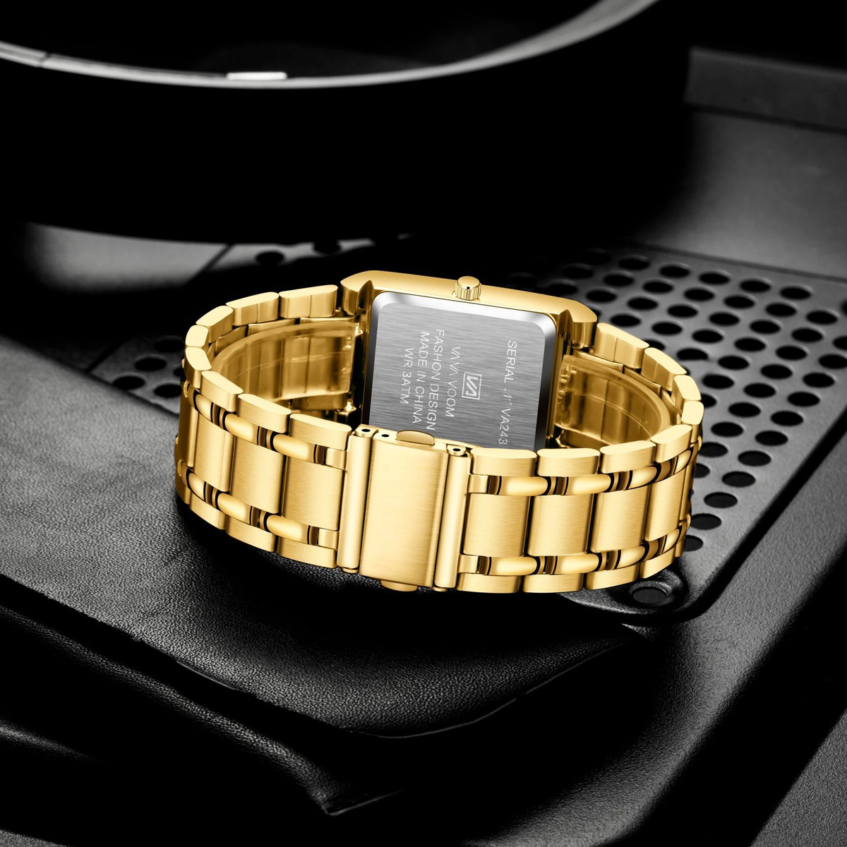 watches : Gouden Vierkant Horloge in van Pantino