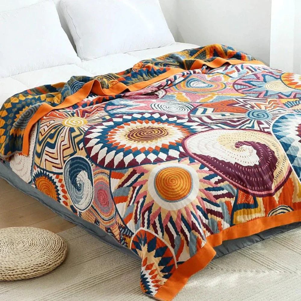 home & garden : The Maja Blanket | Vrolijk & Luxueus! in 200x230cm van Pantino