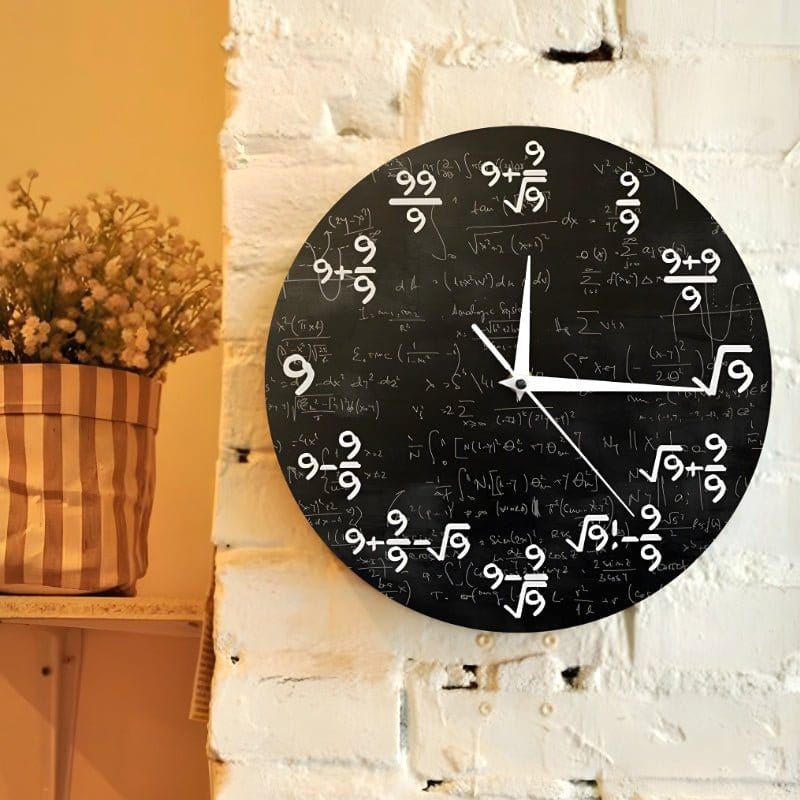 home & garden : TimeFlair™ - Moderne wiskundige wandklok in van Pantino