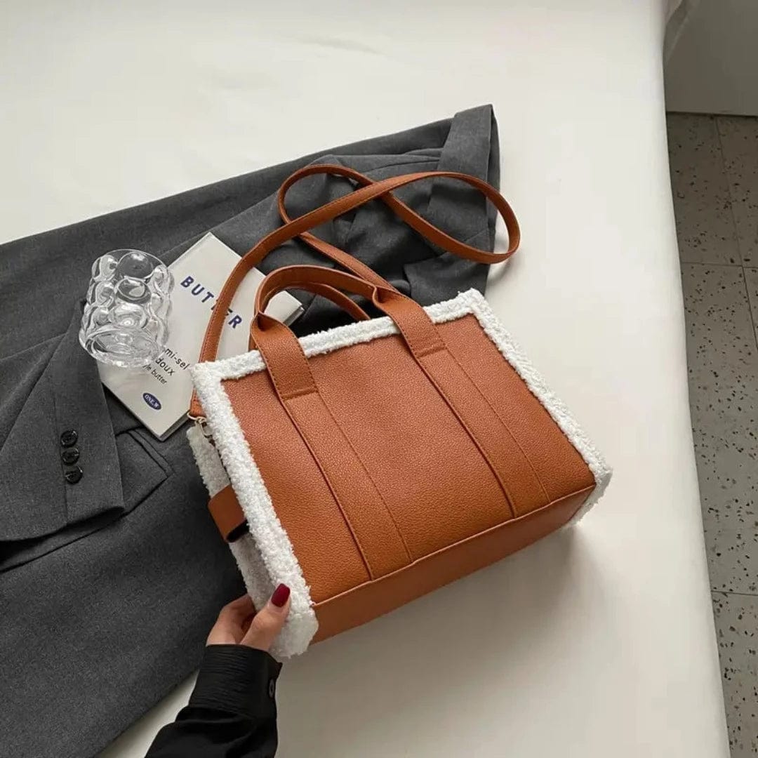 bags : Tote Bag™ - Pelz-Designer-Ledertasche in van Pantino