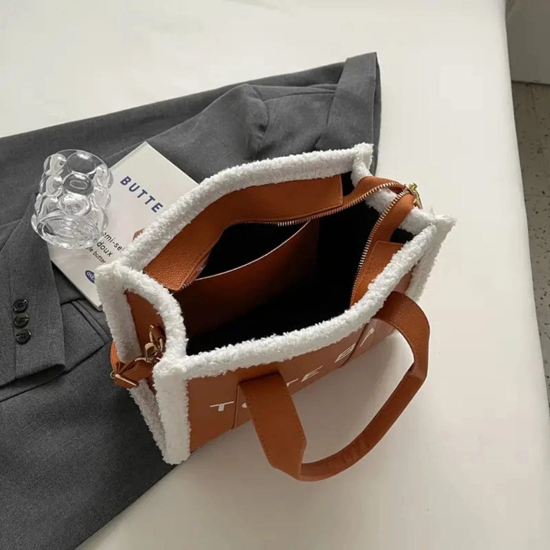 bags : Tote Bag™ - Pelz-Designer-Ledertasche in van Pantino