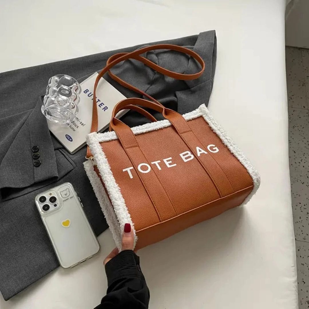 bags : Tote Bag™ - Pelz-Designer-Ledertasche in van Pantino
