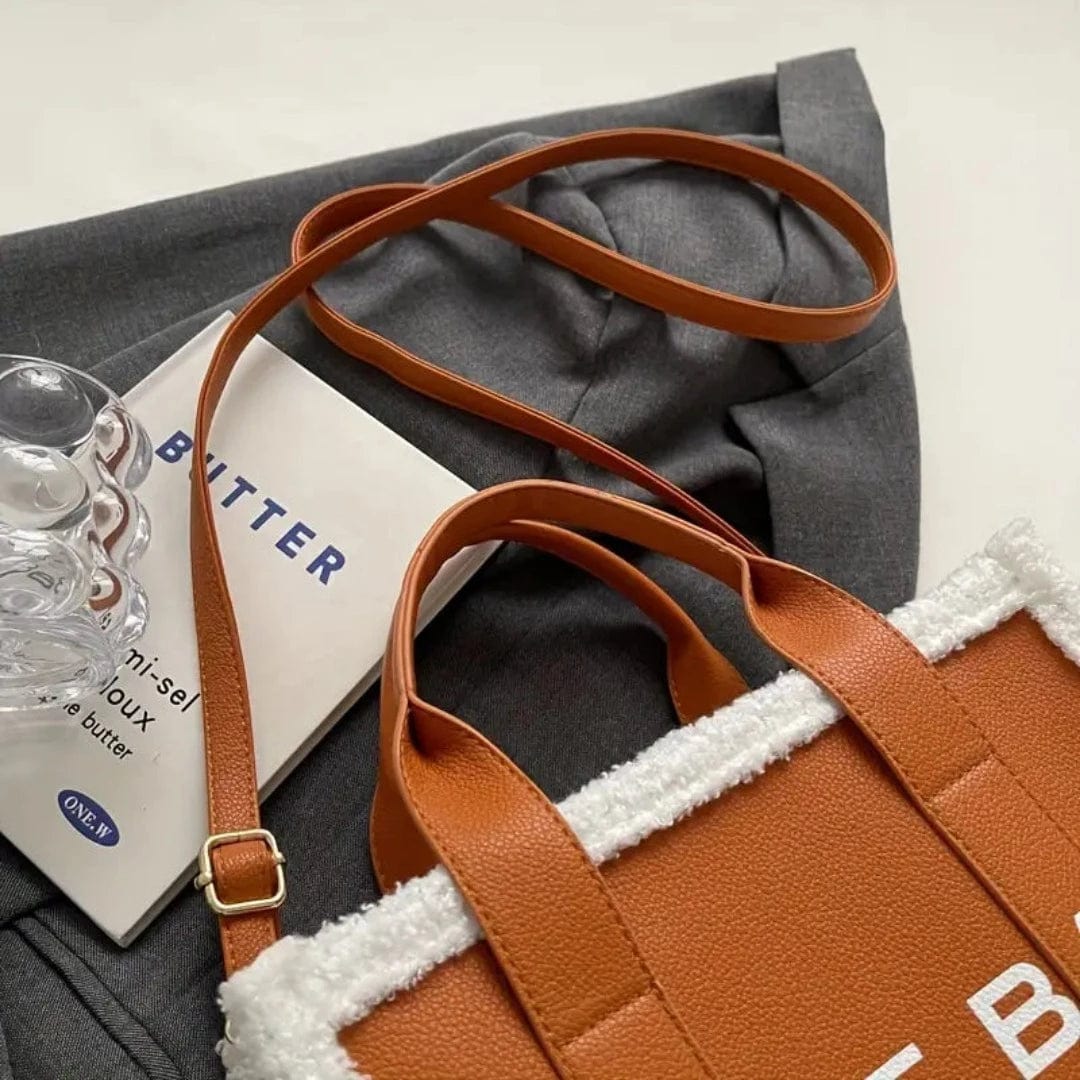 bags : Tote Bag™ - Pelz-Designer-Ledertasche in van Pantino