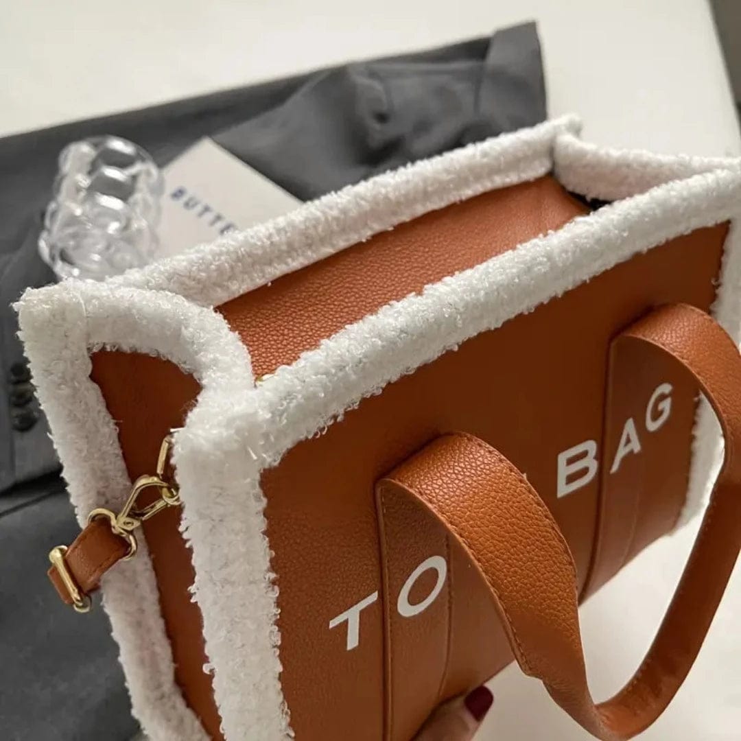 bags : Tote Bag™ - Pelz-Designer-Ledertasche in van Pantino