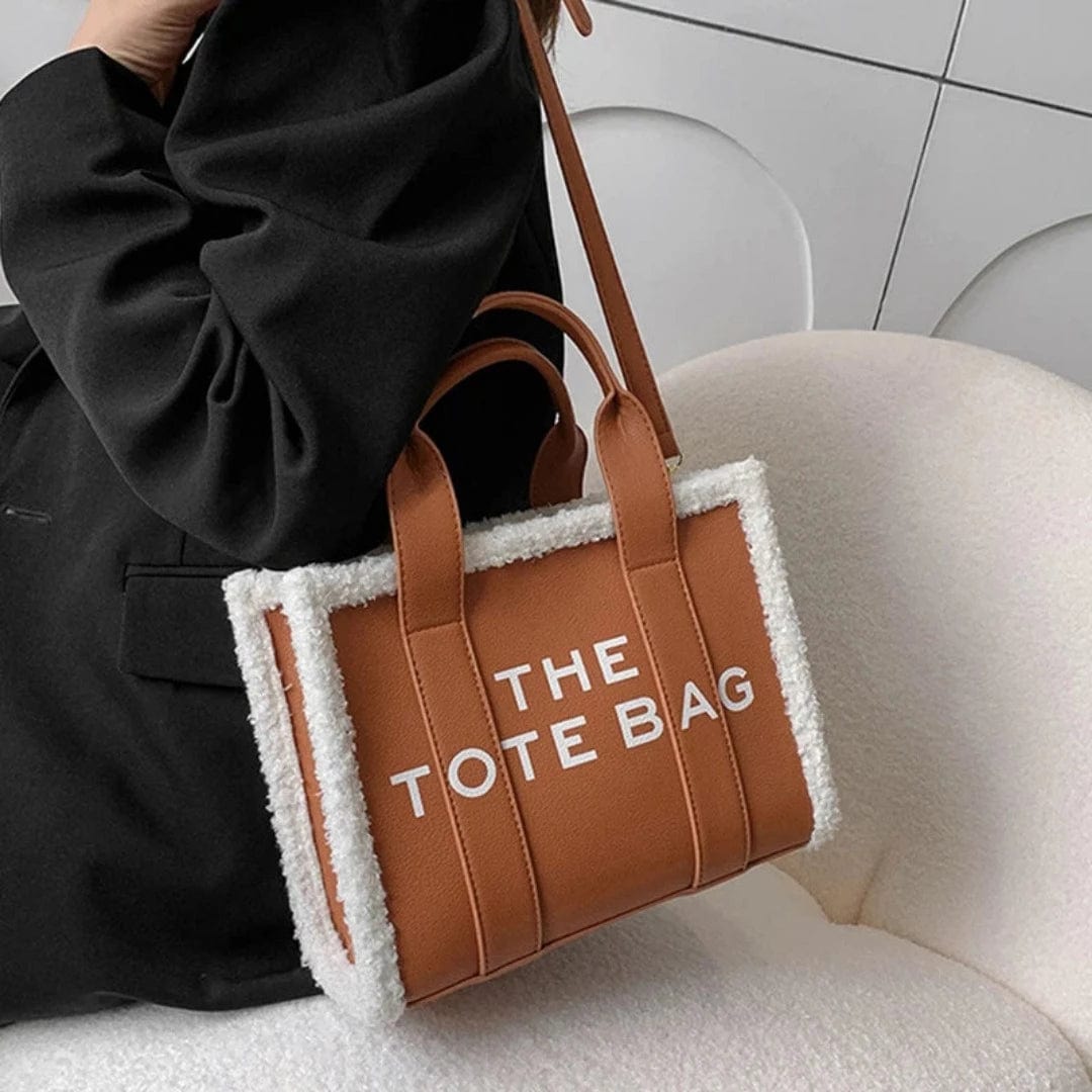 bags : Tote Bag™ - Pelz-Designer-Ledertasche in van Pantino