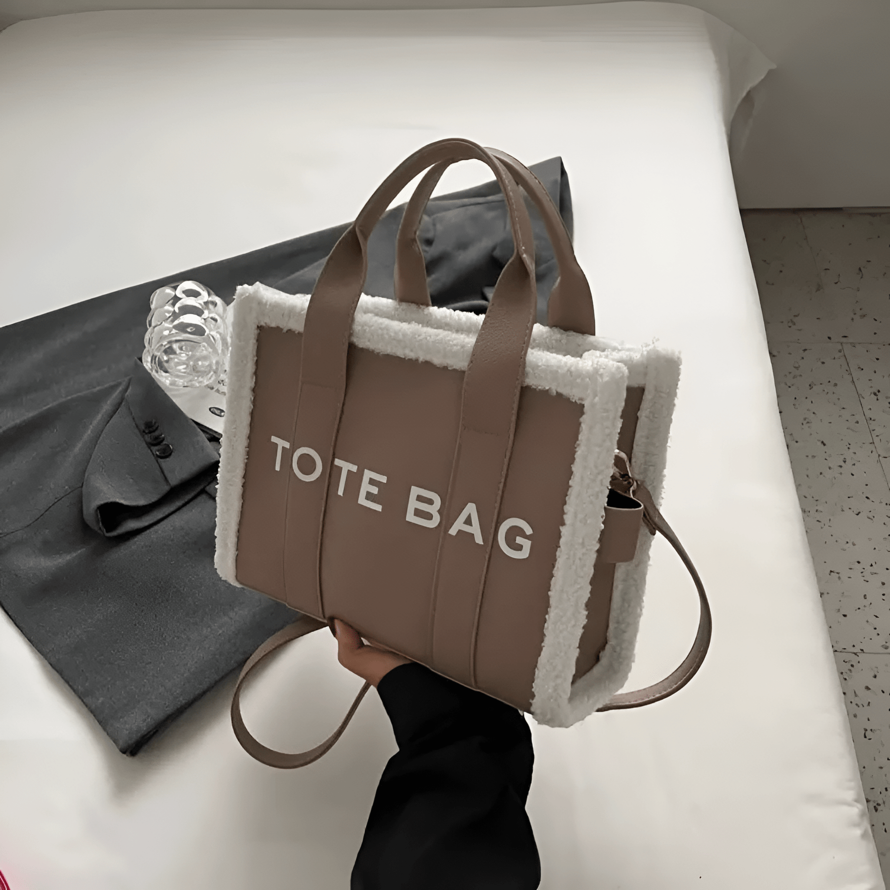 bags : Tote Bag™ - Pelz-Designer-Ledertasche in van Pantino