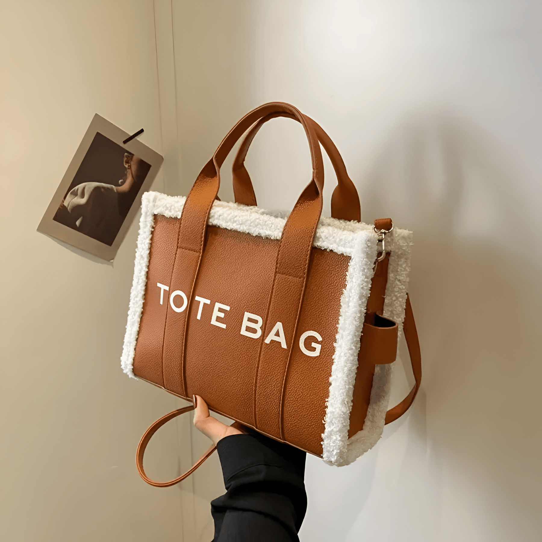 bags : Tote Bag™ - Pelz-Designer-Ledertasche in van Pantino