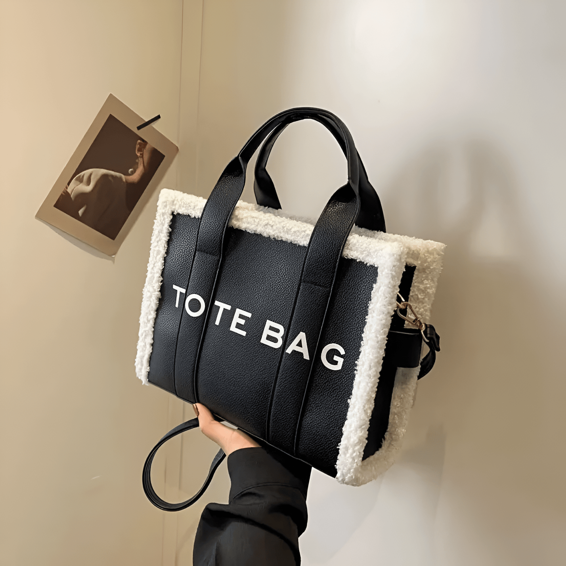 bags : Tote Bag™ - Pelz-Designer-Ledertasche in van Pantino