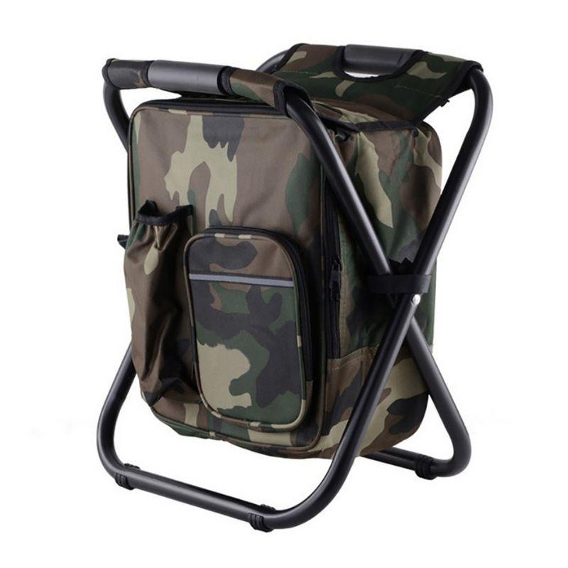 outdoor equipment : TrailChill™ | Draagbare opvouwbare rugzakkruk in Camo van Pantino