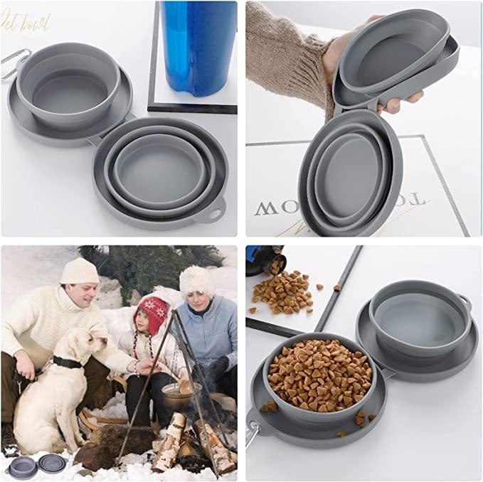pets : TravelBowl™ - Rubberen Opvouwbare Huisdier Schaal (1+1 GRATIS) in van Pantino