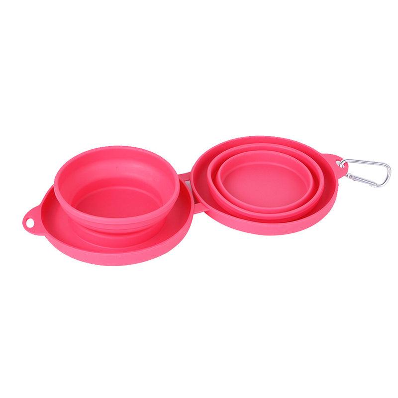 pets : TravelBowl™ - Rubberen Opvouwbare Huisdier Schaal (1+1 GRATIS) in Rood Rood van Pantino