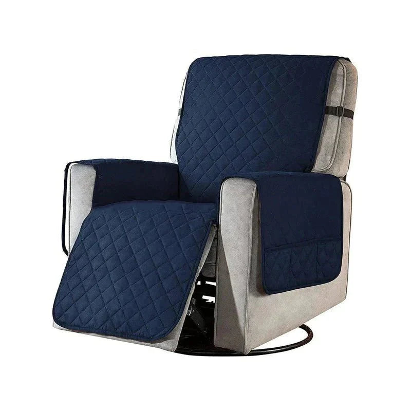 home & garden : Universele Zachte Fauteuil Hoes in Donkerblauw van Pantino