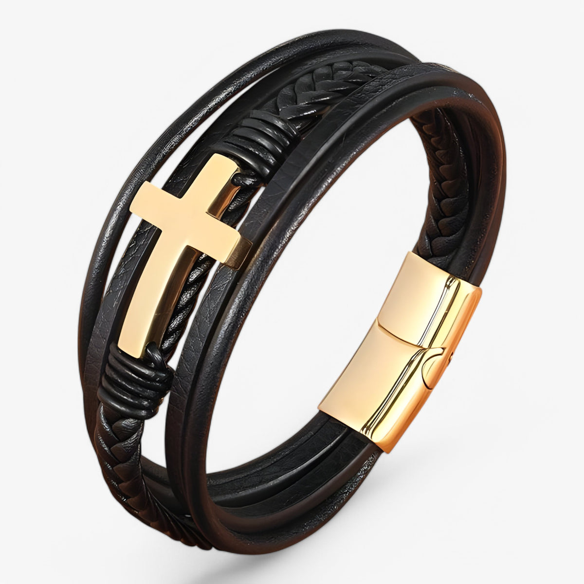accessories : Stalen Sterkte Armband in Goud van Pantino