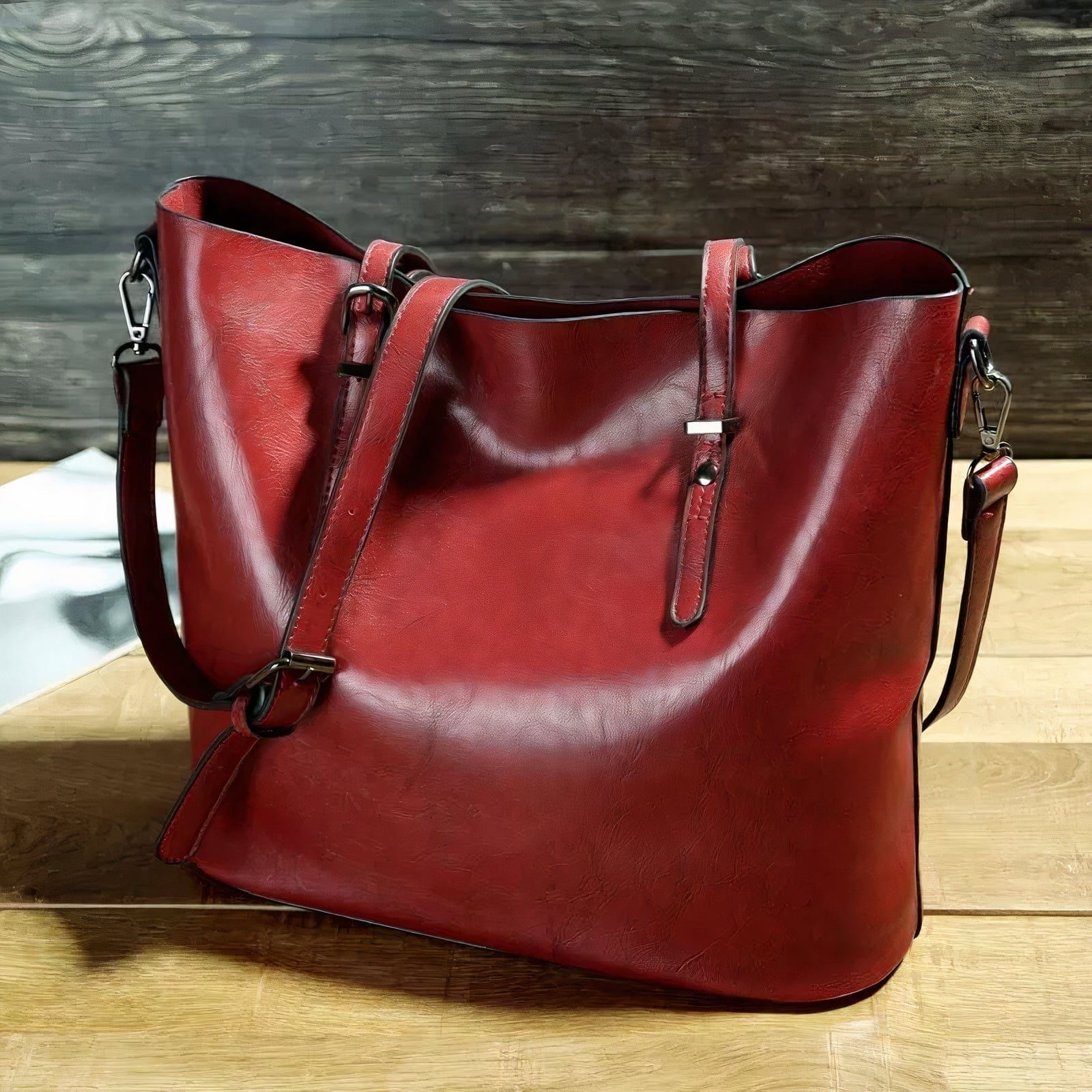 bags : Vintage Lederen Schoudertas - Nelly in van Pantino