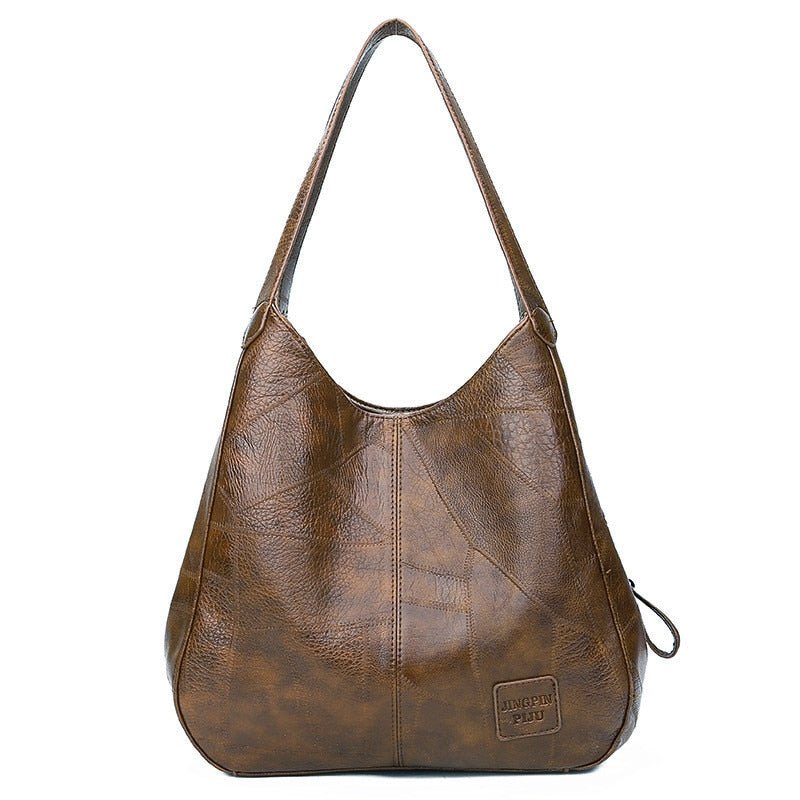 bags : Vintage | Vrouwen Vegan Handtas in Bruin 28x12x30cm van Pantino