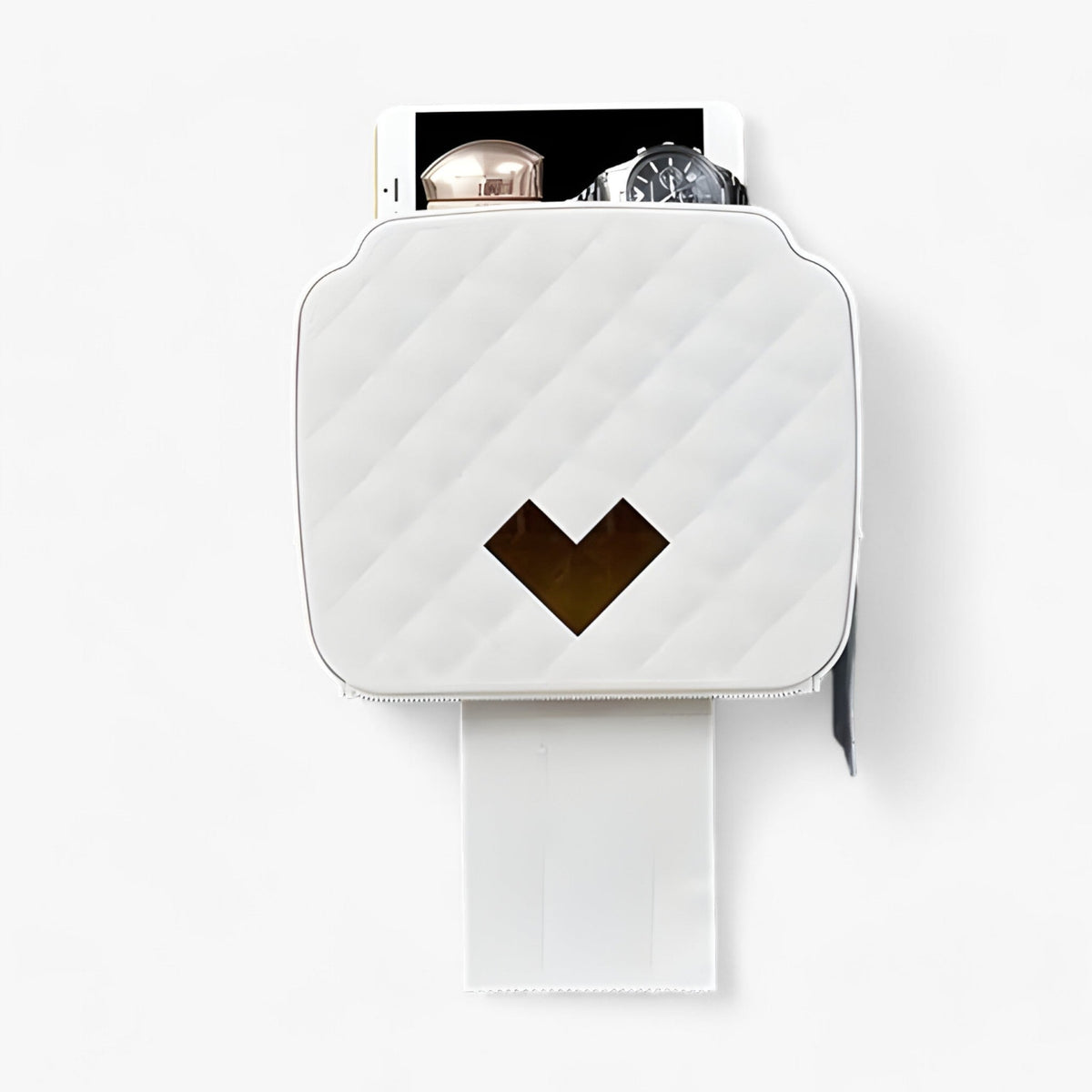 home & garden : Toilettenpapierhouder | Waterdichte dispenser - Opbergoplossing voor de badkamer in Wit van Pantinoshop