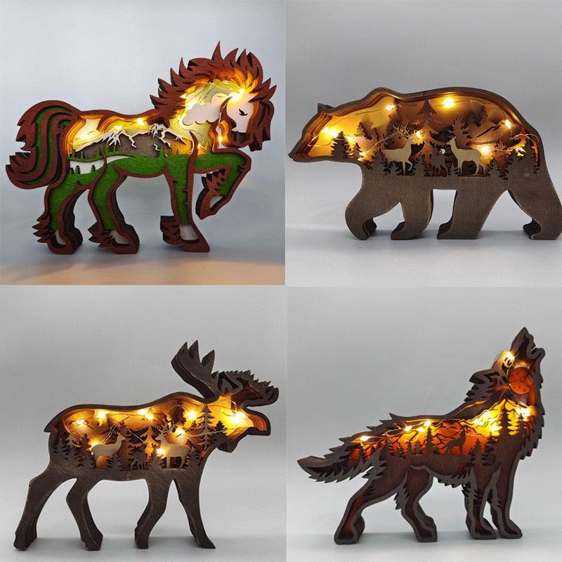 home & garden : WoodAnimals™ - Unieke LED Decoratie in van Pantino