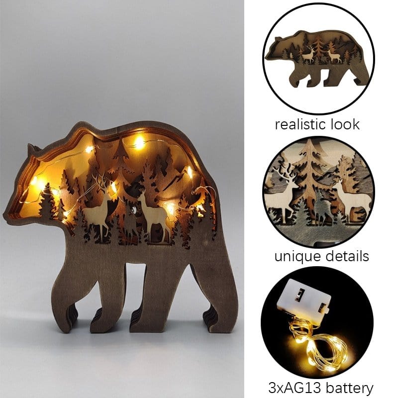 home & garden : WoodAnimals™ - Unieke LED Decoratie in van Pantino