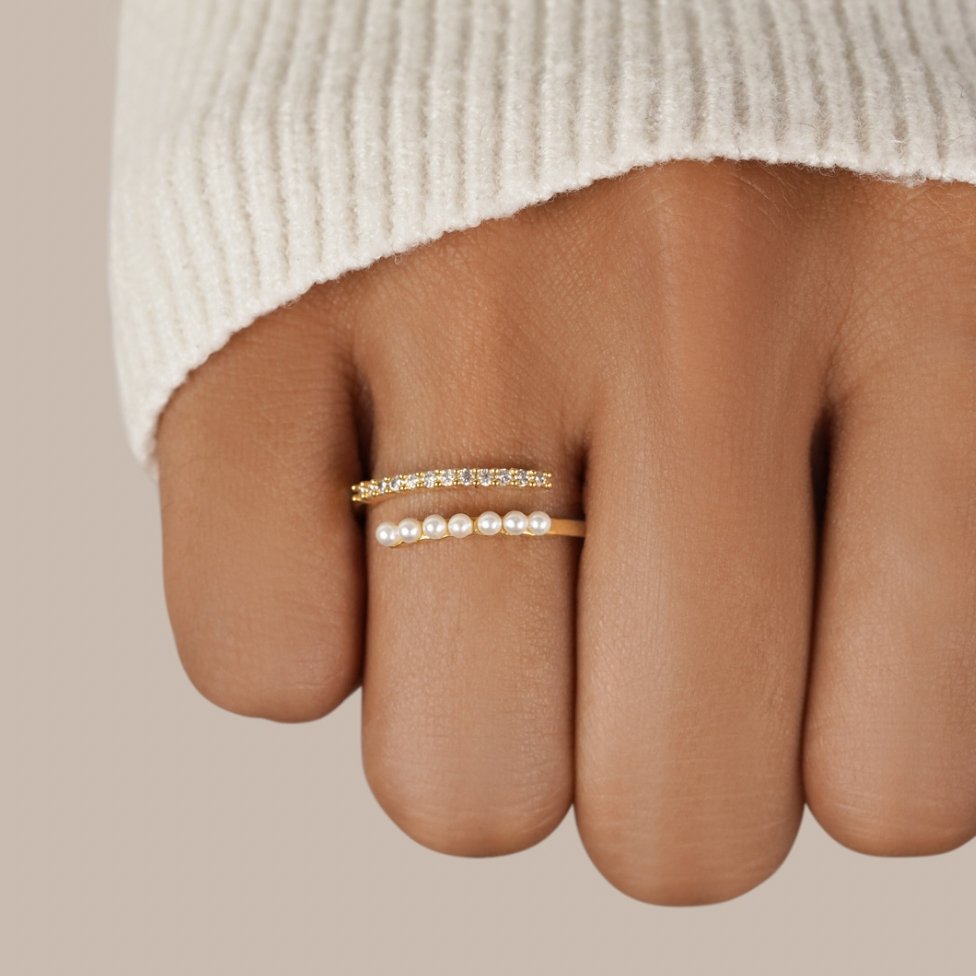 accessories : Nova Pearl Ring in van Pantino