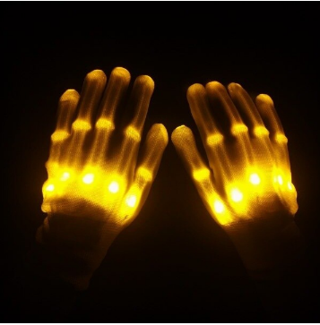 accessories : LED Neon Guantes™️ in Geel van Pantino