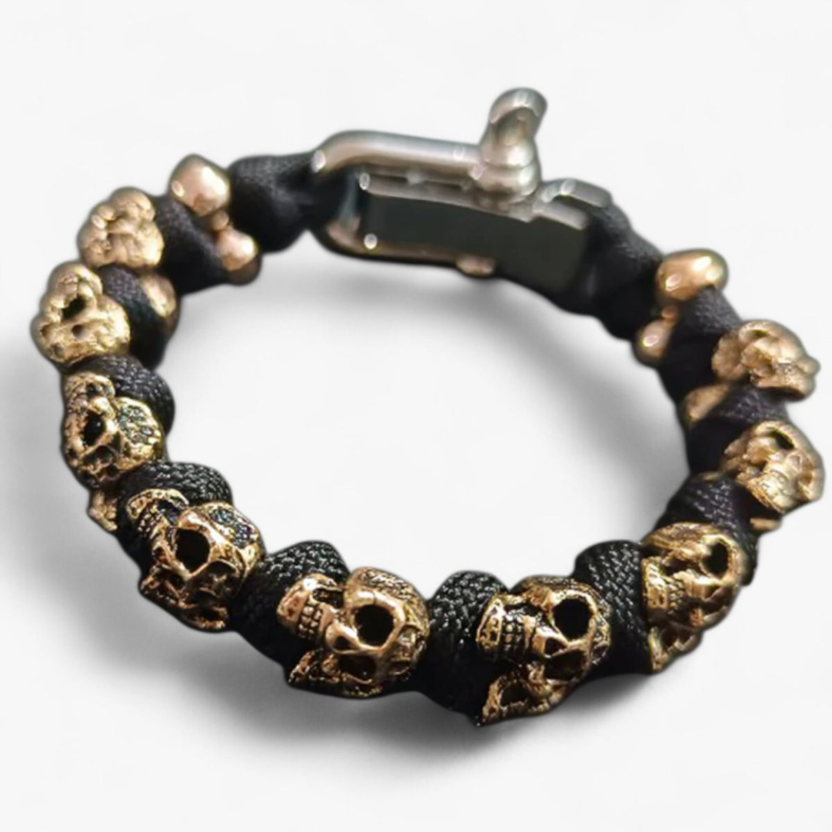 accessories : URGO™ | Zilveren Schedel Leger Premium Paracord Armband in van Pantino