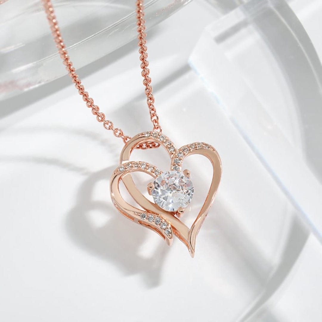 accessories : ZirconHeart - Liefde ketting in Goud van Pantino