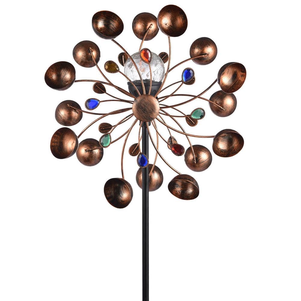 home & garden : Zonne-energie aangedreven glazen bal windmolen in van Pantino