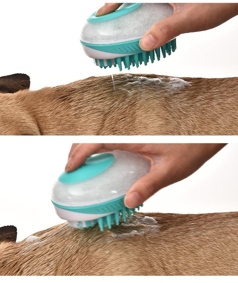 pets : Zorro 2-in-1 Zeepdispenser | Een massage en zeep borstel voor jouw hond in van Pantino