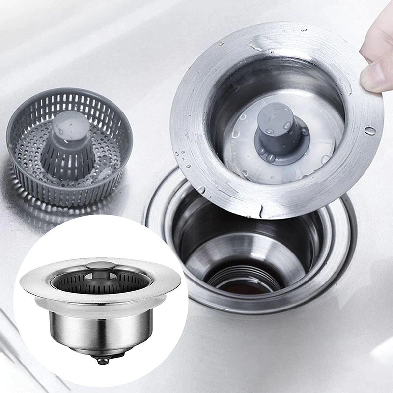 home & garden : Sink - Filter voor gootsteenafvoer (1 + 1 gratis) in Accessoires tegen geurtjes in de gootsteen (1 stuks) van Pantino