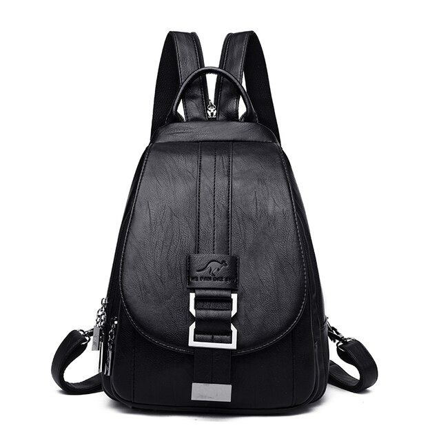 bags : LuxeBag™ | Lederen Dames Tas in Zwart van Pantino