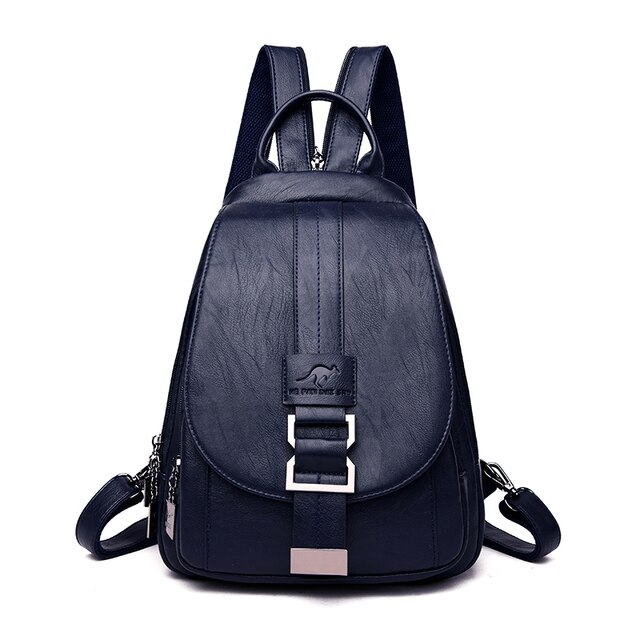 bags : LuxeBag™ | Lederen Dames Tas in Blauw van Pantino