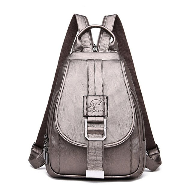 bags : LuxeBag™ | Lederen Dames Tas in Zilver van Pantino