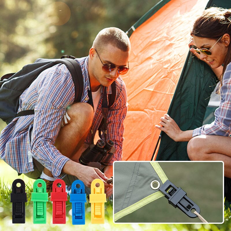 outdoor equipment : TarpLock™ - Verstelbare handvatclip ( 5 + 5 Gratis ) in van Pantino