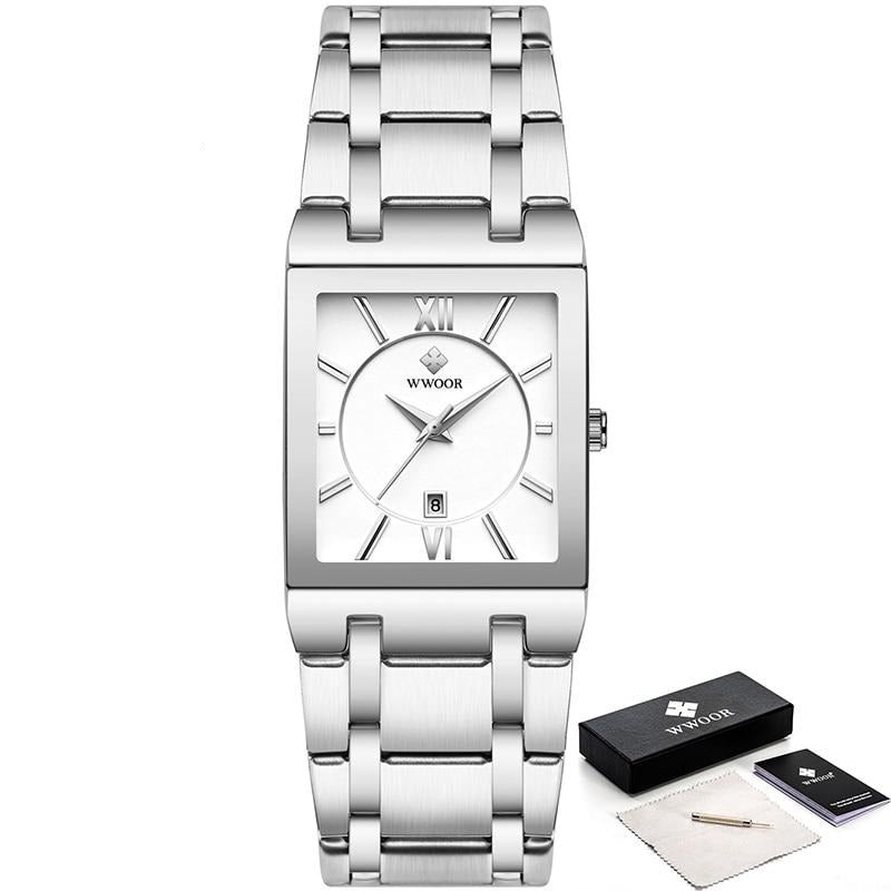 watches : Heren Luxe Quartz Polshorloge in Wit van Pantino