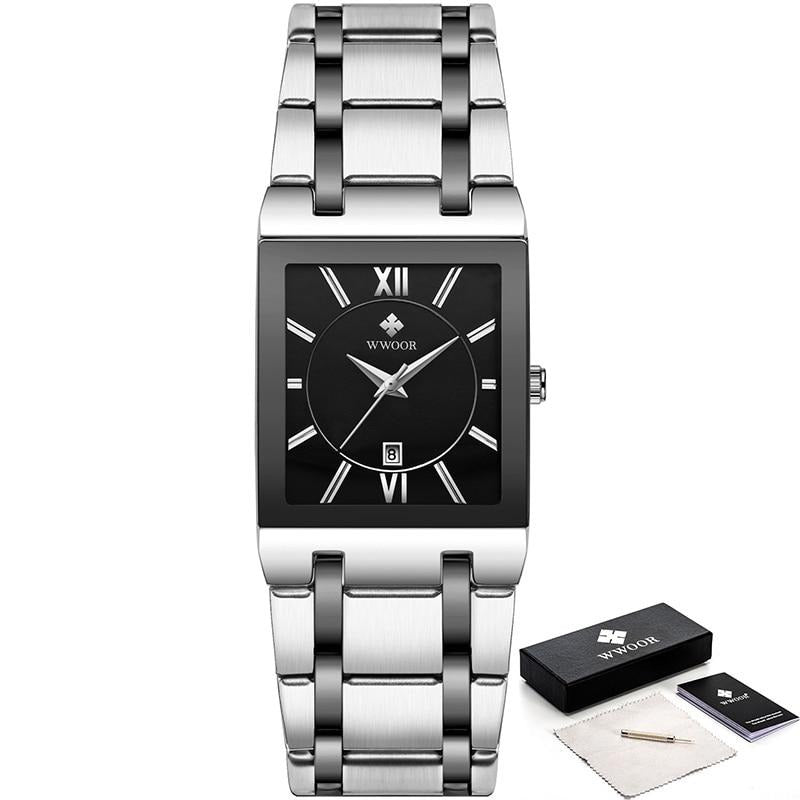 watches : Heren Luxe Quartz Polshorloge in Wit zwart van Pantino
