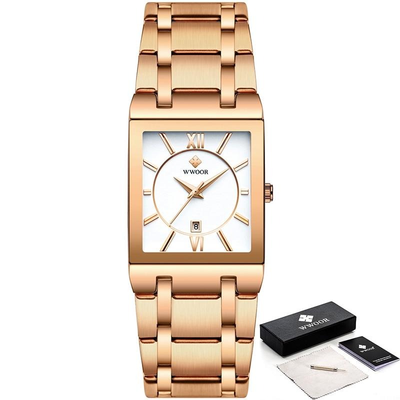 watches : Heren Luxe Quartz Polshorloge in Rose wit van Pantino