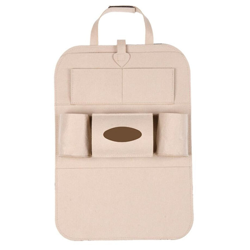 accessories : Auto Achterbank Opbergzak Organisator in Beige van Pantino