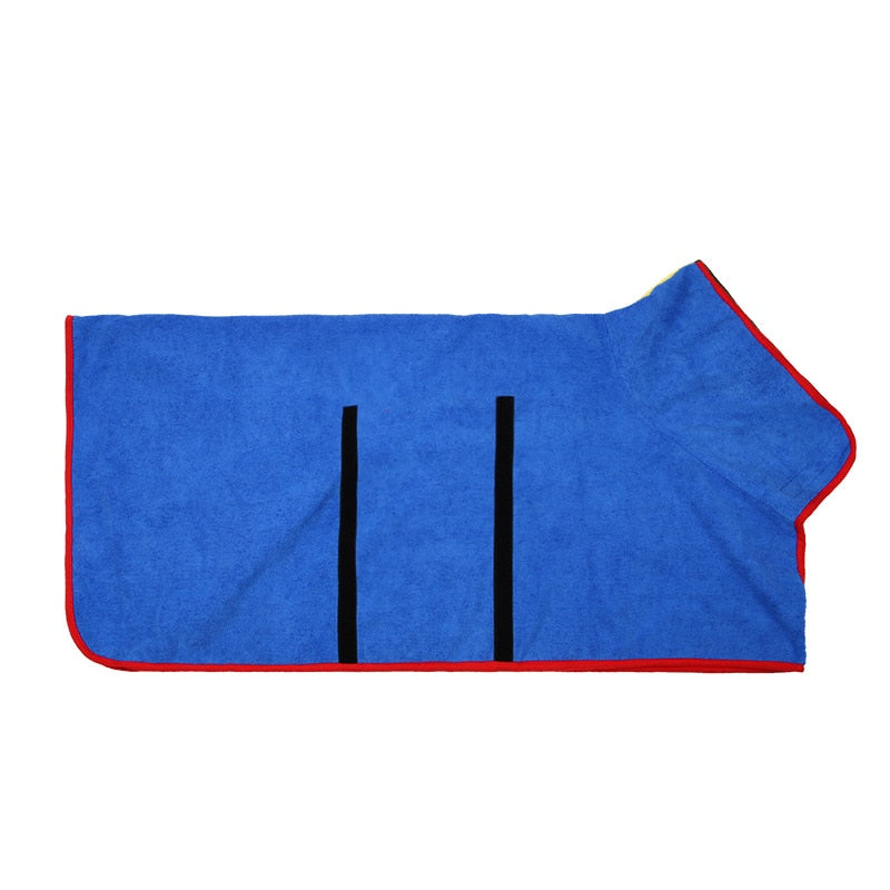 pets : Pet Badjas in Blauw van Pantino