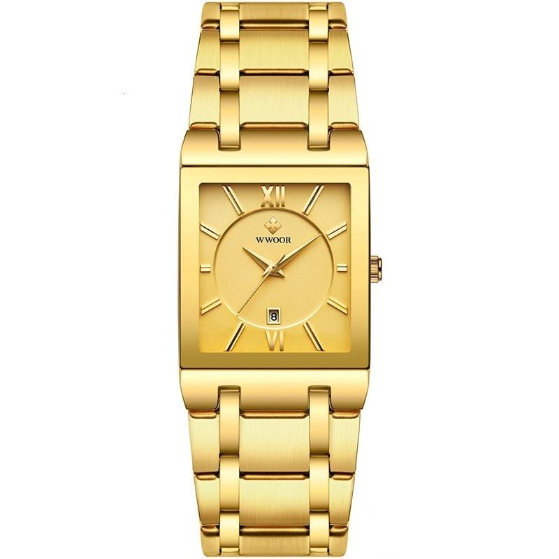 watches : Heren Luxe Quartz Polshorloge in Volledig goud van Pantino