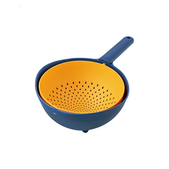 home & garden : DrainBasket™ - Dubbele afvoerkorf in Blauw van Pantino