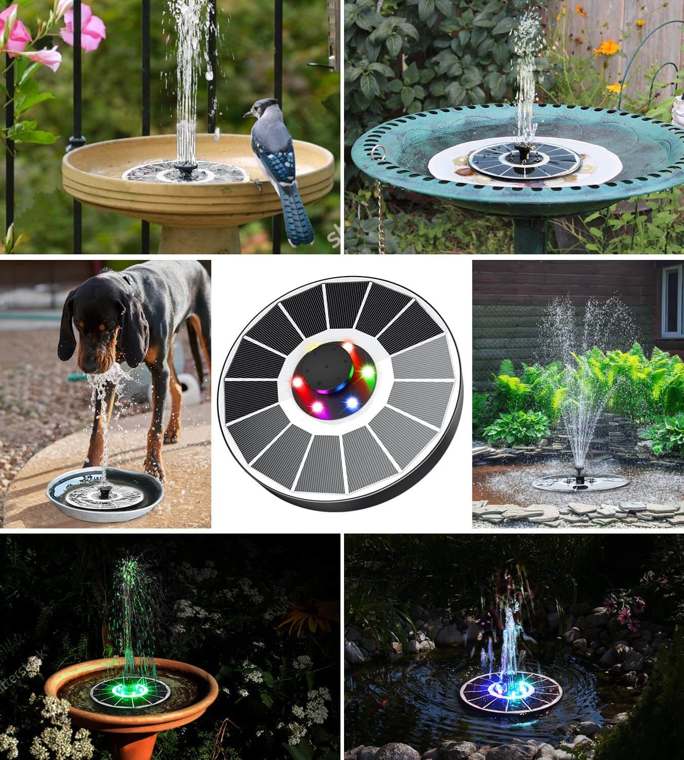 outdoor equipment : LED Zonne Water Fontein in van Pantino