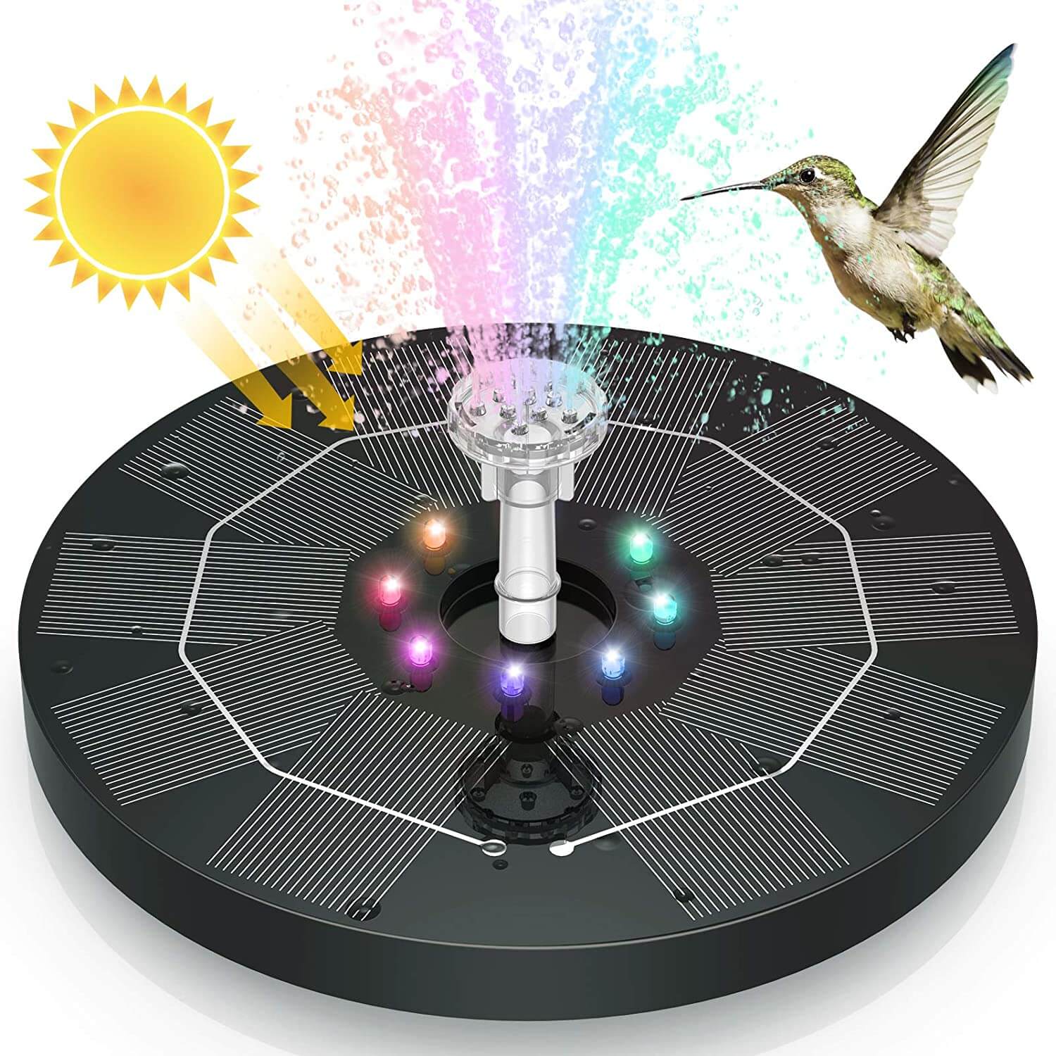 outdoor equipment : LED Zonne Water Fontein in van Pantino
