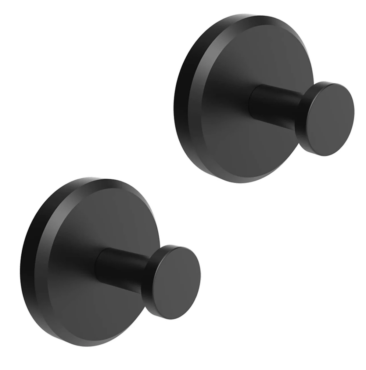 home & garden : Hook - Aan de muur gemonteerde toilethaak in 2+2 GRATIS Zwart van Pantino