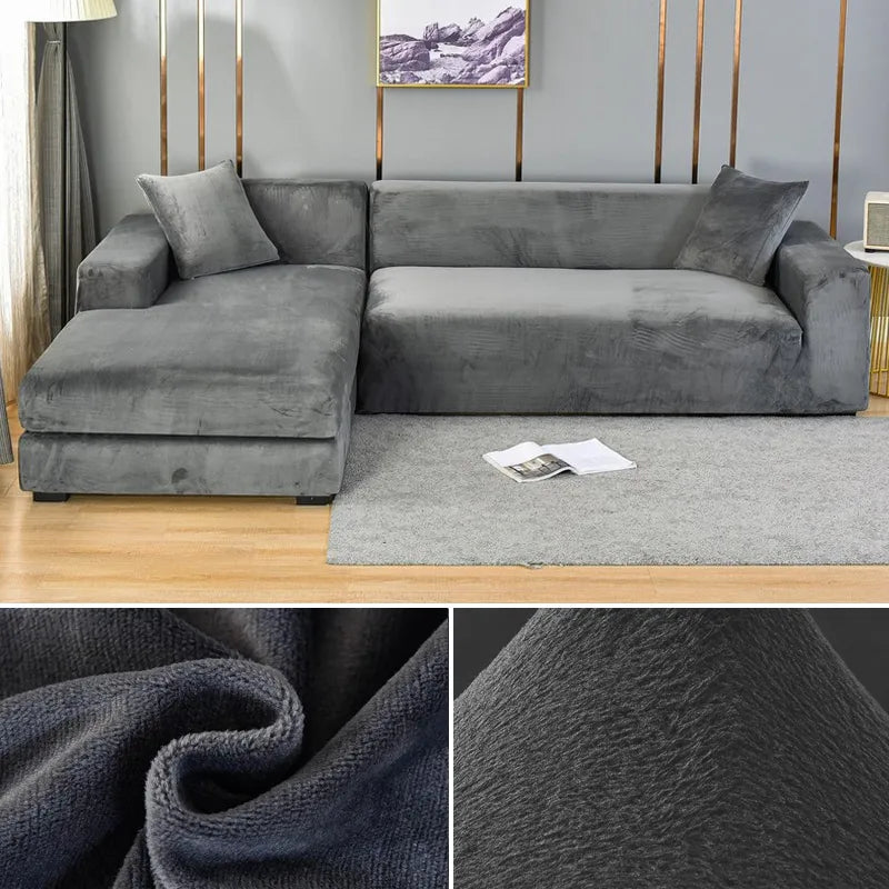 home & garden : CouchCover - Zachte antislip meubelbeschermer in Donkergrijs van Pantino